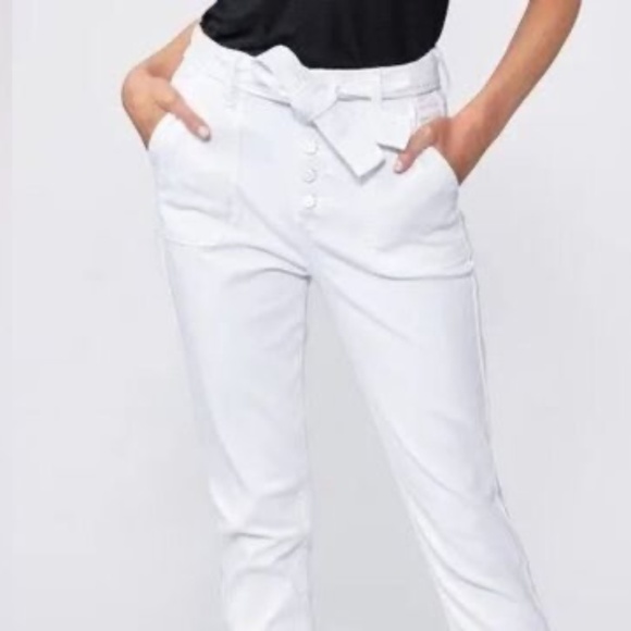 NWT PAIGE Mayslie belted utility joggers 25 - Picture 5 of 16